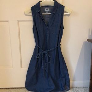 Denim tank dress